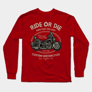 Custom Motorcycle Long Sleeve T-Shirt